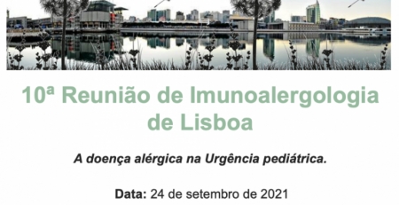 Marque na agenda: 10.ª Reunião Anual de Imunoalergologia de Lisboa